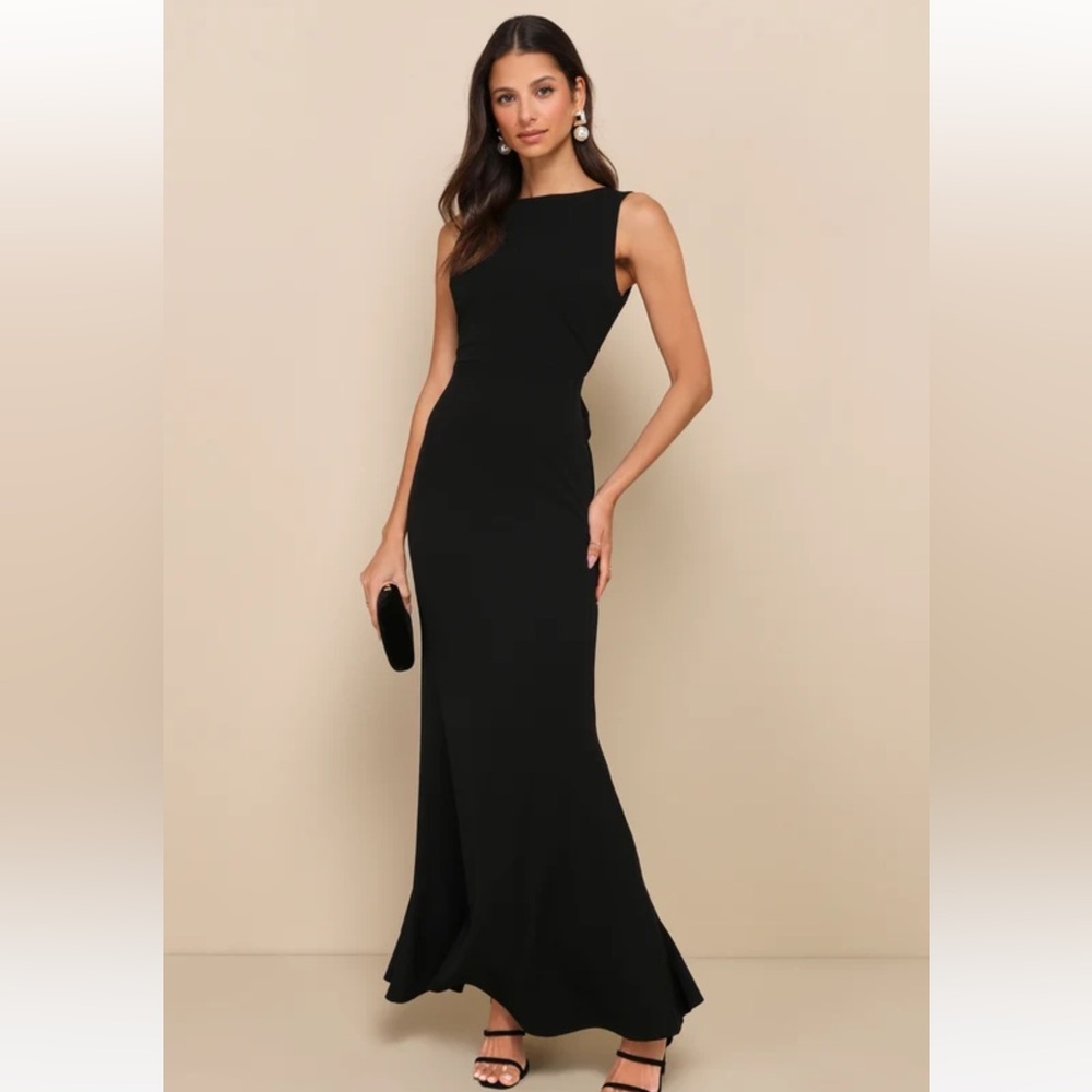 Lulus backless bow dress